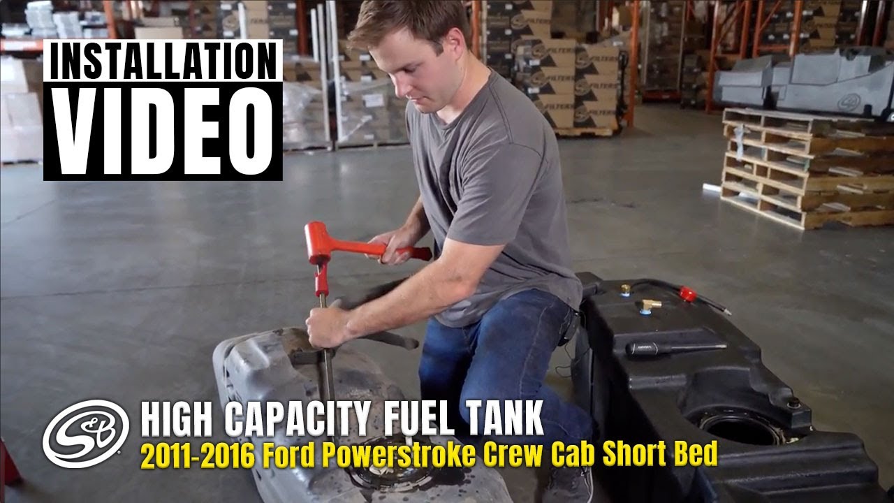 S&B 56 Gallon Replacement Tank for 2011 - 2016 Ford Powerstroke Crew Cab Short Bed