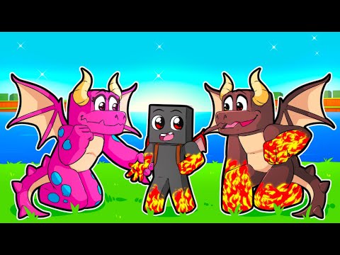 ATHOS FOI ADOTADO POR UMA FAMILIA DE DRAGÕES NO MINECRAFT