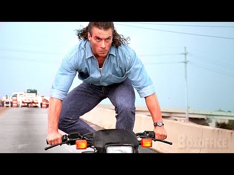 Inseguimento in moto con Jean Claude Van Damme | Senza tregua | Clip in Italiano