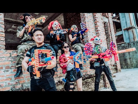 LTT Films : Surprising Nerf Twist Silver Flash Nerf Guns Fight Tiger Mask The Battle Begins Now!