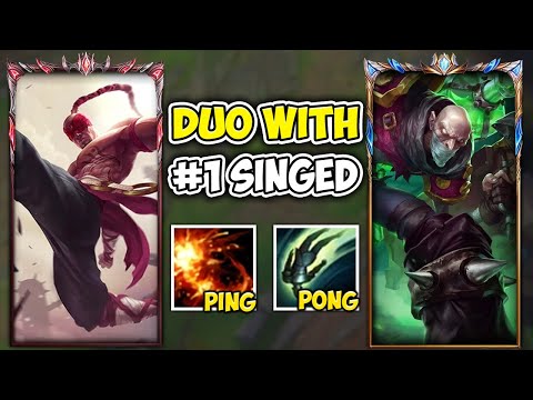 I PLAYED WITH THE RANK 1 SINGED AND WE ROLE SWAPPED (LEE SIN TOP) - League of Legends