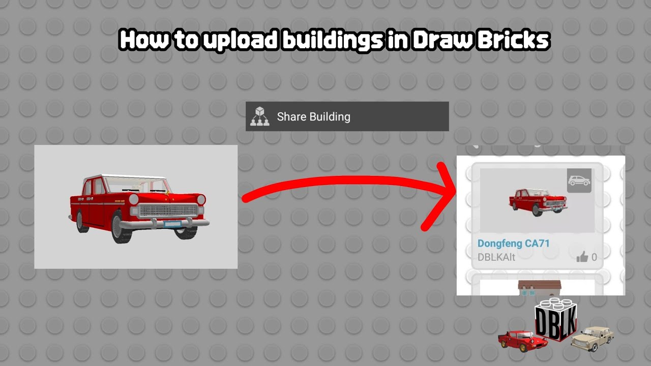 How to upload buildings in Draw Bricks | Draw Bricks