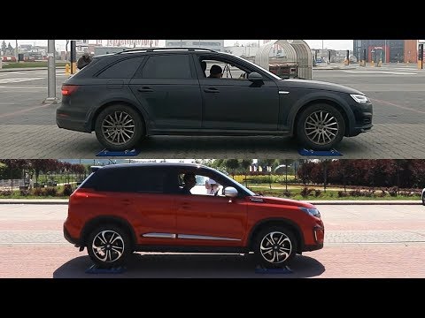 SLIP TEST - Audi A4 Allroad Quattro vs Suzuki Vitara All Grip Select - @4x4.tests.on.rollers