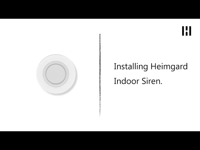 heimgard technologies Innendørs sirene 230v m/batteribackup