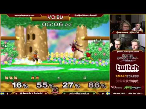 B.E.A.S.T 5 - [A]rmada + Android Vs. Jerk + Raxomukus - Winners Round 2 Melee Doubles