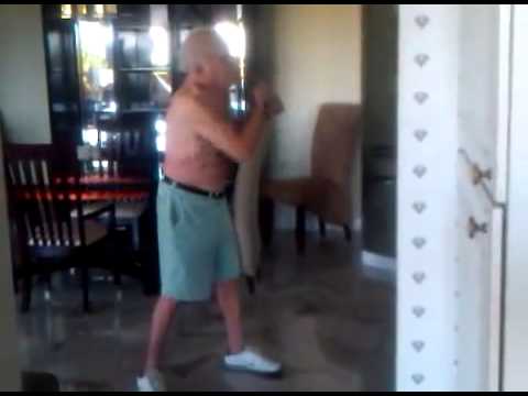 Jake LaMotta Shadow Boxing at 89 Years of Age
