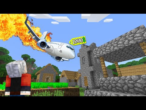 1000$ UÇAK KAZASI - Minecraft