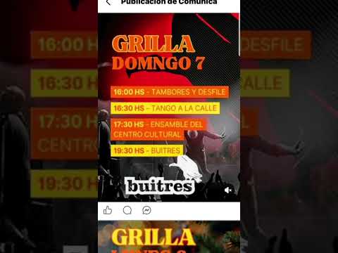 grilla del domingo en La Paloma Rocha