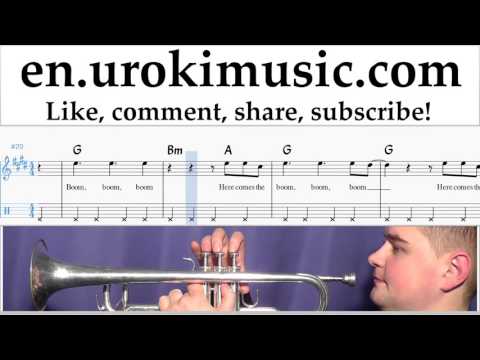 Trumpet lessons Bon Jovi - Knockout Part#2 um-352