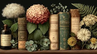 Vintage Books & Blooms TV Art Screensaver for The Frame TV