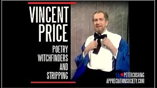 Vincent Price : STRIPPING, EDGAR ALLAN POE AND WITCHFINDERS. DAVID FROST 1970
