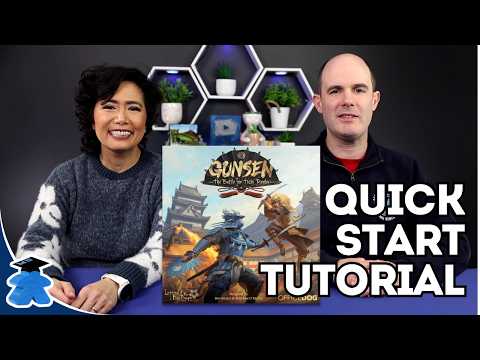 Gunsen: The Battle for Toshi Ranbo. Start Playing in 13 mins - Concise Board Game Tutorial