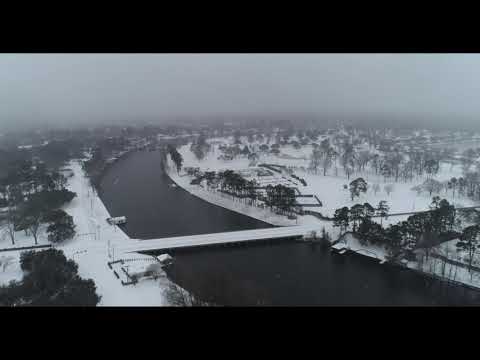 Winter Storm Uri Drone Footage From Monroe, Louisiana