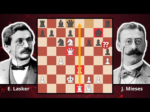 Emanuel Lasker Misses Stunning Brilliancy?! - Lasker vs. Mieses, 1889