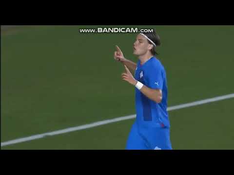 Brynjólfur Darri Willumsson first goal for Iceland (18.1.2024)