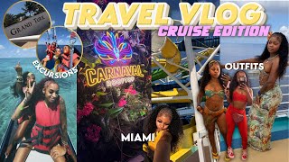 TRAVEL VLOG CRUISE EDITION | Grand Turks (Parasailing, Karaoke, Shopping, Silent Pary, Etc)