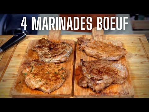 4 MARINADES EXPRESS POUR LE BOEUF -- FACILE ET RAPIDE