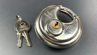 [794] Public Storage Disc Padlock Picked