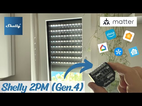 Shelly 2PM Gen4 - Smart control of roller shutters with Matter & Apple Home