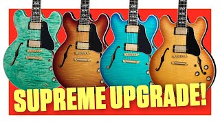 Video thumbnail for "Stunning looking instruments!" - Gibson ES Supreme Electric Guitar Demo by Guitar World