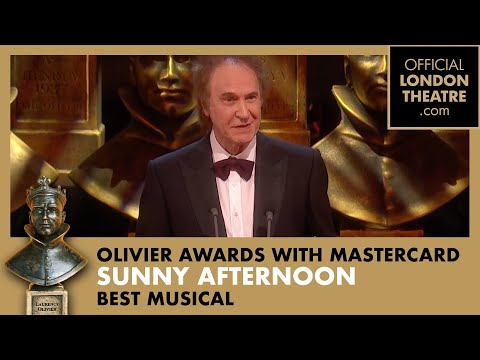 Sunny Afternoon wins Best Musical | Olivier Awards 2015 with Mastercard