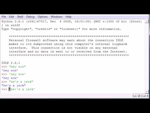 Python Programming Tutorial 6 Strings