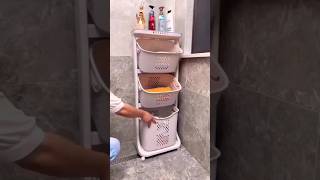 Laundry Trolley 4 Basket with Wheels | Amazon | Link in description #shorts #amazon #amazonfinds