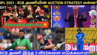 IPL 2021 : RCB TEAM RELEASED PLAYERS LIST | AUCTION STRATEGY | RCB NEW PLAYERS PREDICTION IN TAMIL