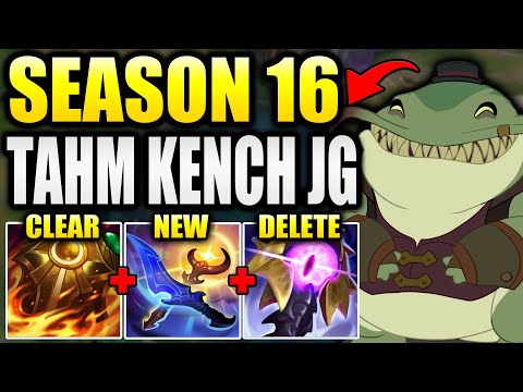 HOW TO PLAY TAHM KENCH JUNGLE IN SEASON 16! (D&D = OP)
