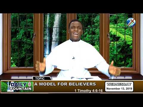 DAILY FOUNTAIN OF NOVEMBER 13, 2019 - REV'D ENGR. BENSON EZEANYI