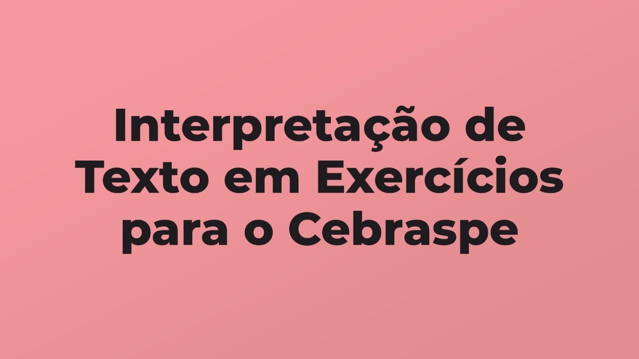 AO VIVO - Interpretação de textos em exercícios para o Cebraspe | Profª. Vânia Araújo