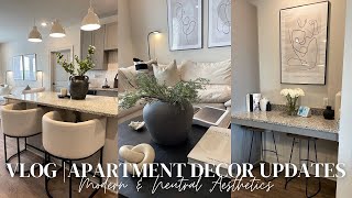 VLOG | APARTMENT DECOR UPDATES | AMAZON FINDS | AFFORDABLE MODERN, NEUTRAL DECOR | 2023