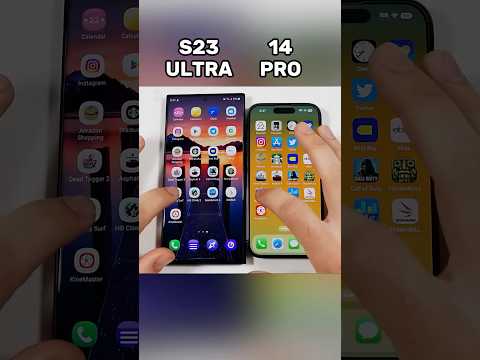 Galaxy S23 Ultra vs iPhone 14 Pro ⚡ Flagship Face-Off! #shorts