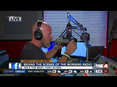 Behind the scenes of radio broadcasts at 105.5 The Beat - 7:30am