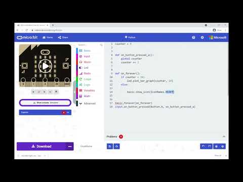 Creating A Counter In Makecode Python