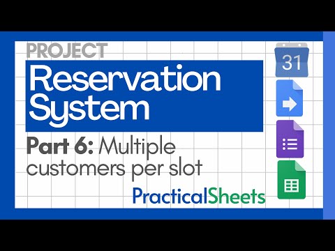 RESERVATION SYSTEM in Google Sheets Google Forms and Google Apps Script  Part 1