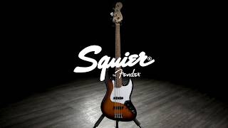 Video thumbnail for Squier by Fender Affinity Jazz Bass, Brown Sunburst | Gear4music demo by Gear4music Guitars