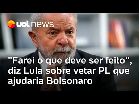 Lula diz que estuda vetar redução de pena para Bolsonaro: 'Ele tem que pagar'