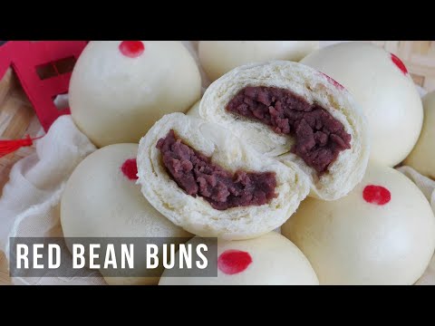 Chinese Red Bean Buns (Dou Sha Bao/豆沙包) | Super Soft & Fluffy