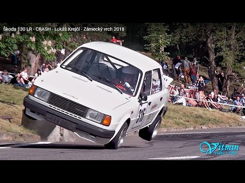 CRASH - Škoda 130 LR - Lukáš Krejčí - Zámecký vrch 2018 - Náměšť nad Oslavou