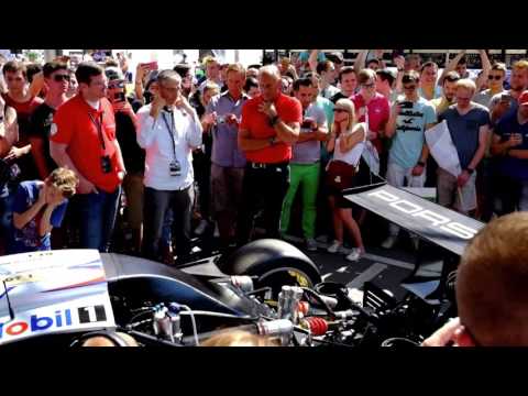 Porsche 911 GT1 98 engine start.