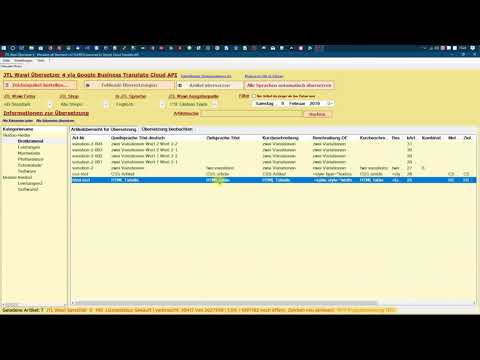 Tool JTL Wawi Übersetzer 4 - Schnittstelle zur JTL Wawi Datenbank (JTL Connector)