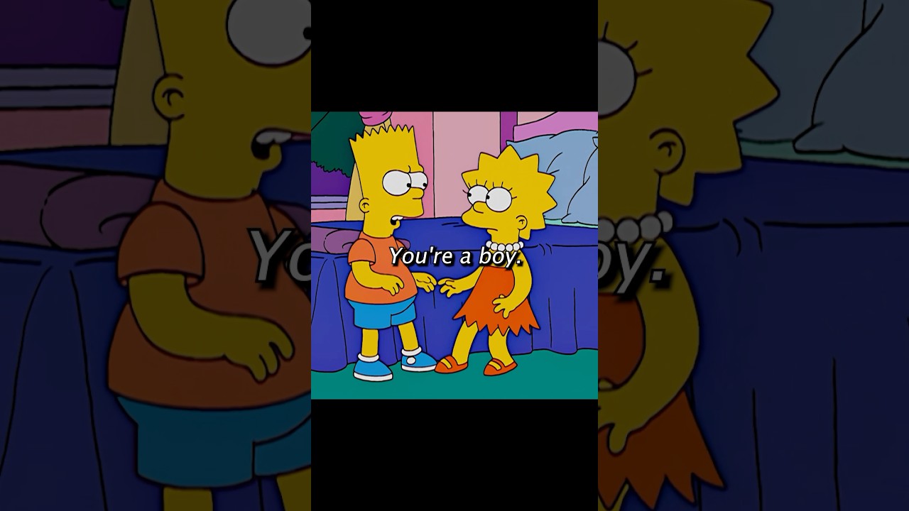 Bart taught Lisa how to be a boy...😳