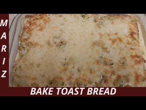 Bake toast bread/ Bake toast bread in cream/خبز بالفرن