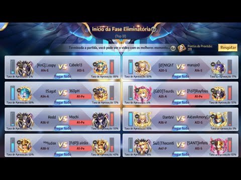 🔴 TOP 32 DO CAMPEONATO DO JAMIEL   VAMOS APOSTAR  -  Saint Seiya : Awakening