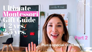 Montessori Gift Guide 1-2 years and 2-5 years Ultimate Gift Guide #montessoriwithhart