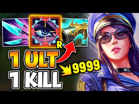 SNIPER CAITLYN ONE SHOTS YOU FROM FULL HEALTH! (PRESS R AND WATCH THEM DIE)
