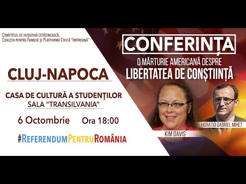 KIM DAVIS ȘI HARRY MIHET – CLUJ-NAPOCA  - O MĂRTURIE AMERICANĂ DESPRE LIBERTATEA DE CONȘTIINȚĂ