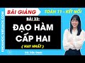 Toán 11 Kết nối tri thức Bài 33 Đạo hàm cấp hai
