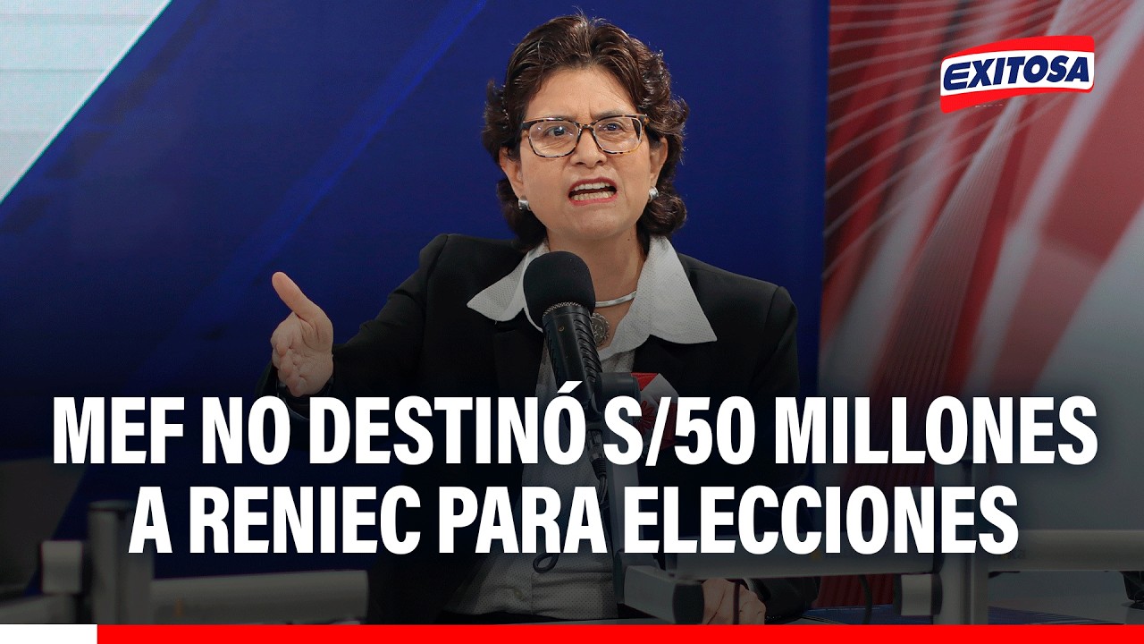 🔴🔵 Reniec acusa al MEF de no destinarle S/ 50 millones para las elecciones